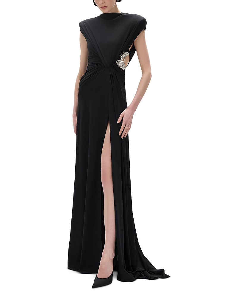 Rachel Gilbert Rico Side Cutout Gown
