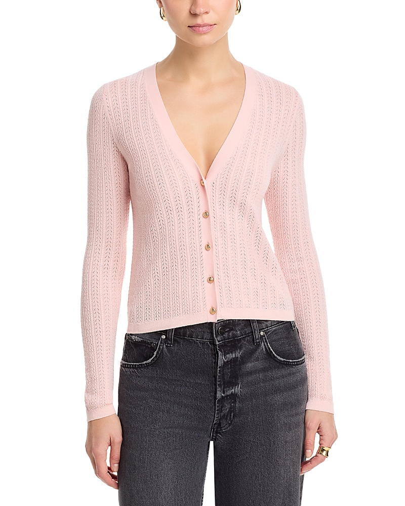 Alice and Olivia Gwen Slim V Neck Cardigan