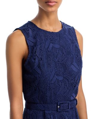 Leaf Lace Sleeveless Midi Dress - Exclusive