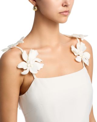 3D Floral Strap Mini Dress - Exclusive