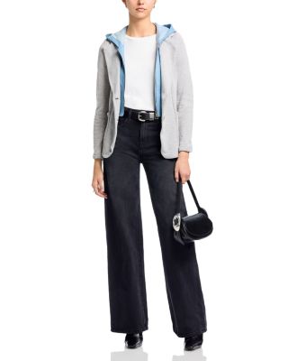 Torino Mixed Media Sweater Blazer