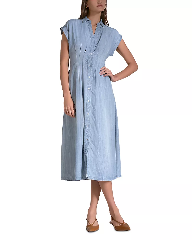 Elan Cap Sleeve Midi Dress