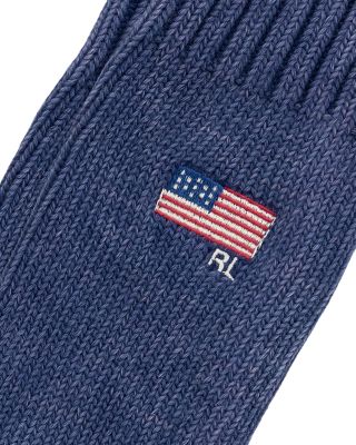 Polo Country Store Indigo Flag Crew Socks