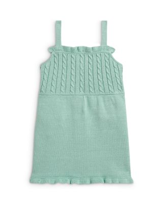 Girls' Mini Cable Cotton Overall Dress - Baby