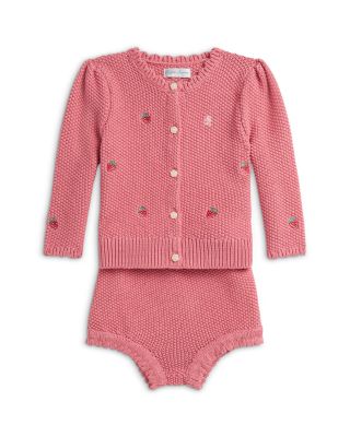 Girls' Strawberry Cotton Cardigan & Shorts - Baby