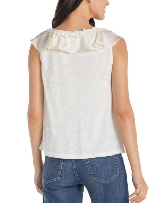 Ruffled Sleeveless Top
