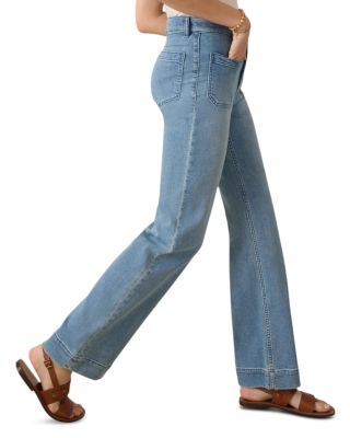 Stretch Terry Patch Pocket Ankle Pants in Eastern Shore