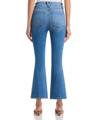 Carson High Rise Ankle Flare Jeans in French Kiss