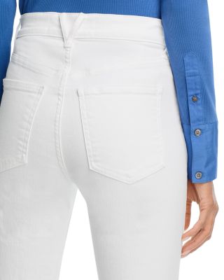 Carson High Rise Ankle Flare Jeans in White