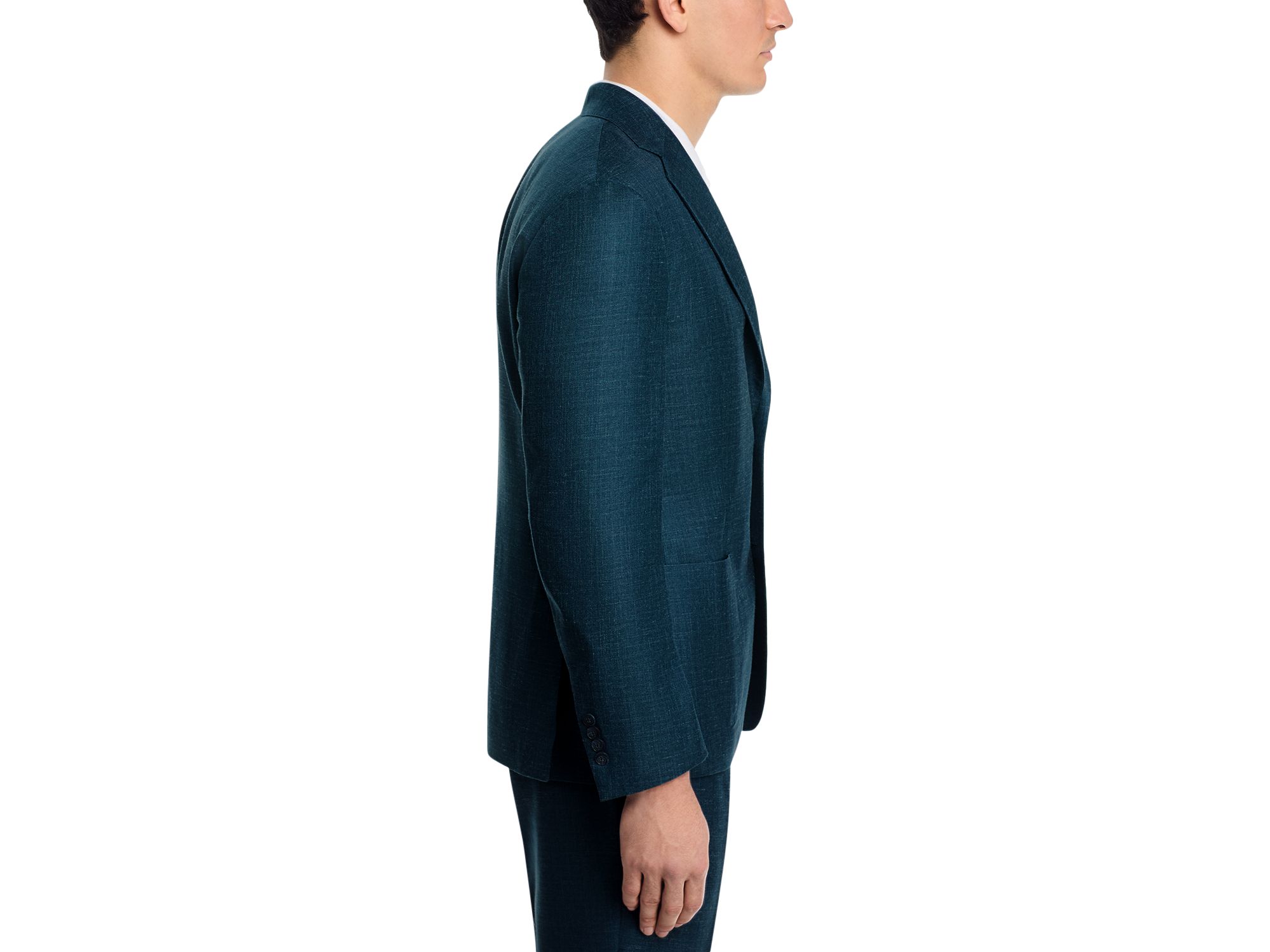 Wool, Silk & Linen Mélange Suit Jacket — Image 9