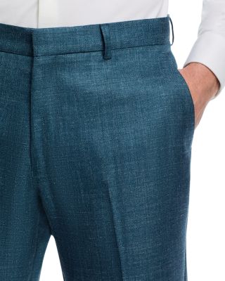 Wool, Silk & Linen M&eacute;lange Suit Pants