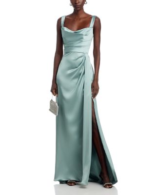 Off-the-Shoulder Draped Gown