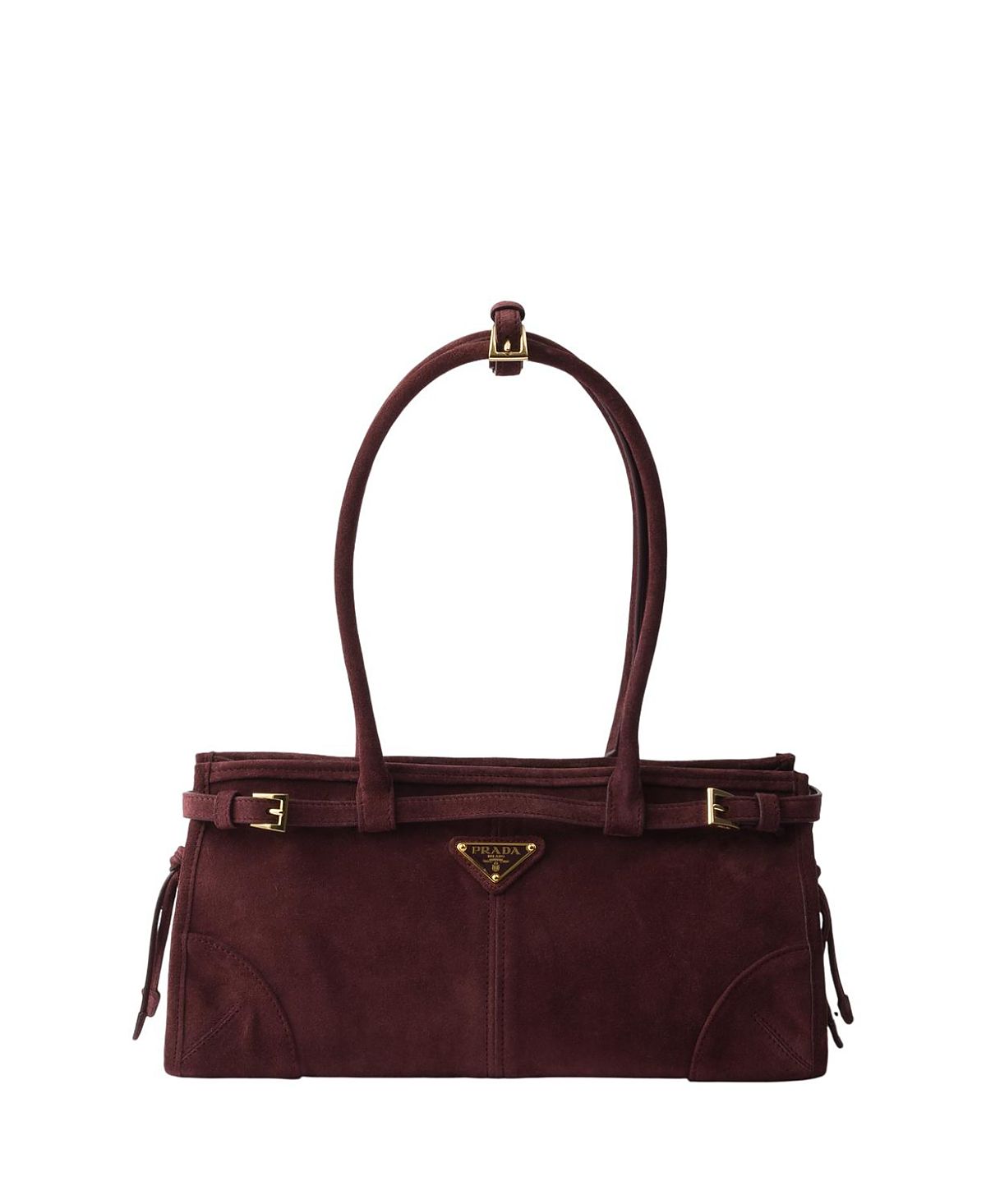 Prada Bonnie Medium Suede Handbag