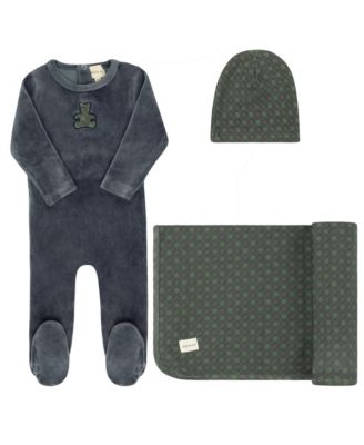 Unisex Velour Plaid Bear Collection Take Me Home Set - Baby