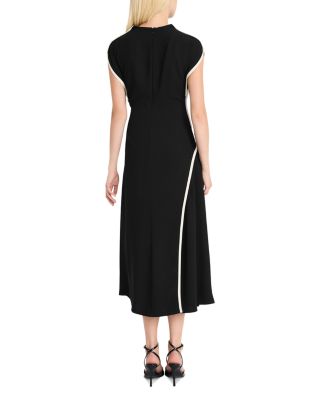 Sleeveless Draped Midi Dress