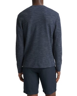 Linen Double Knit Long Sleeve Crew