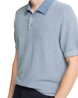 Geo Jacquard Short Sleeve Polo Shirt