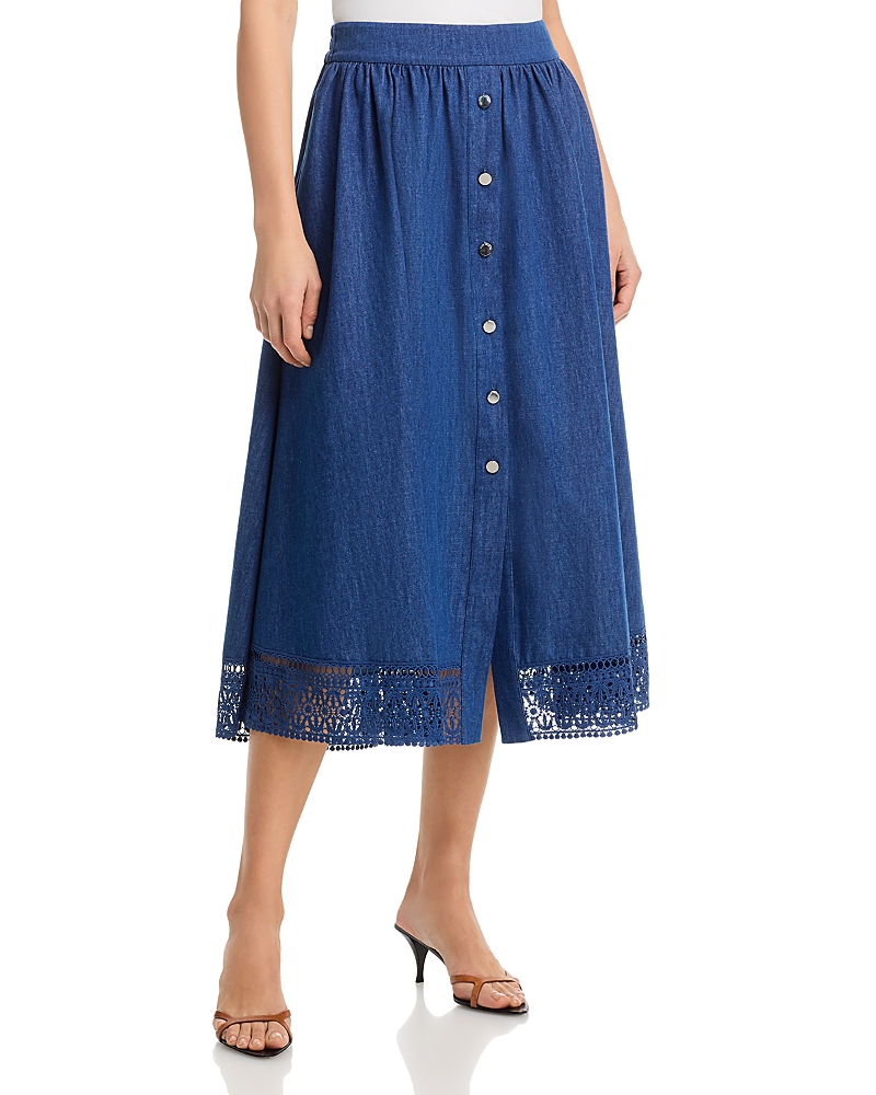 Elie Tahari The Laylee Denim Skirt
