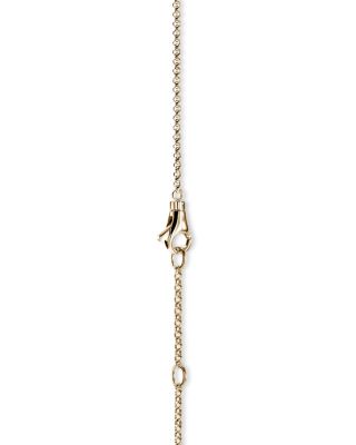 14K Yellow Gold Spear Diamond Bypass Pendant Necklace, 16-18"