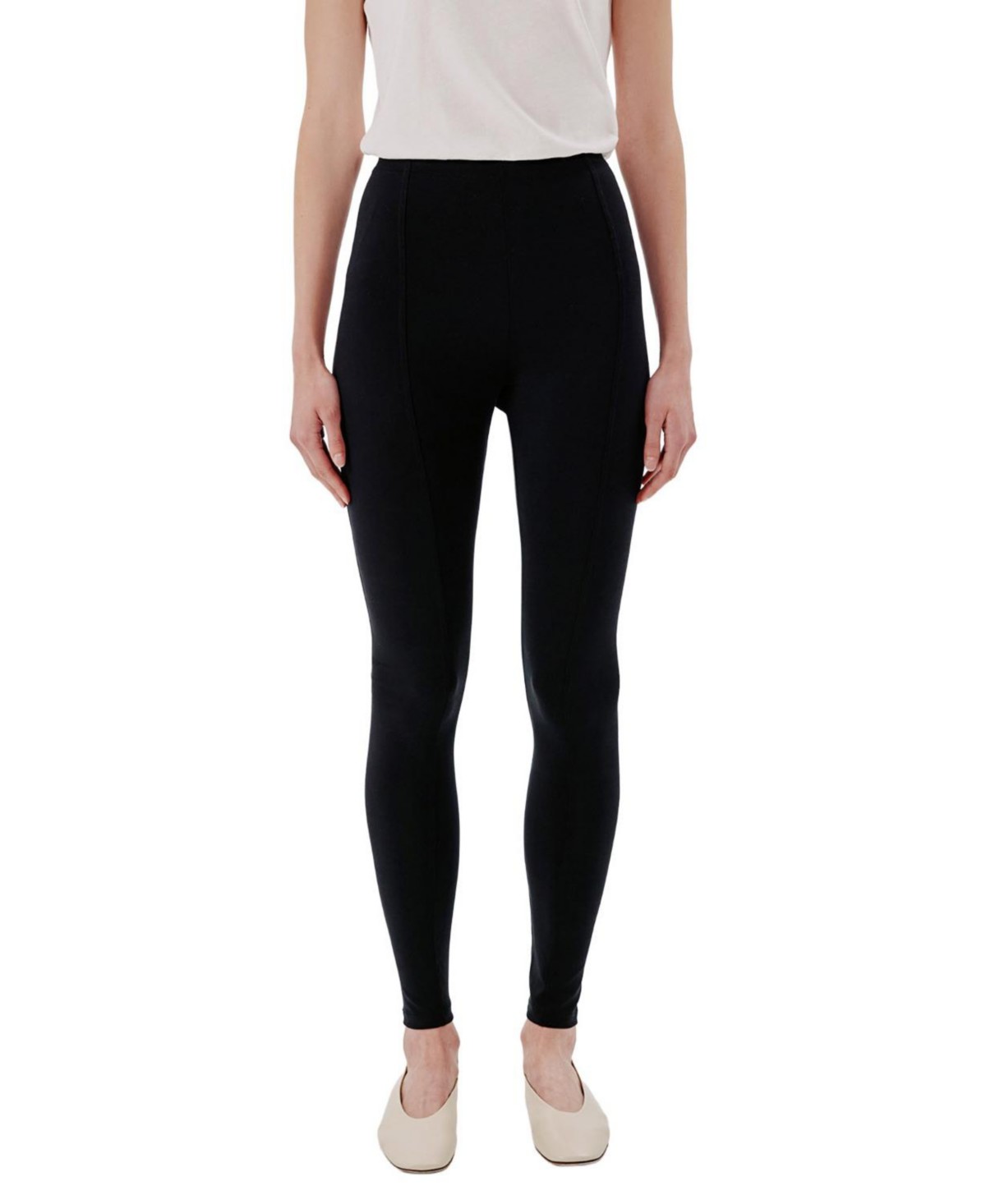 Another Tomorrow Seamed Legging in Black