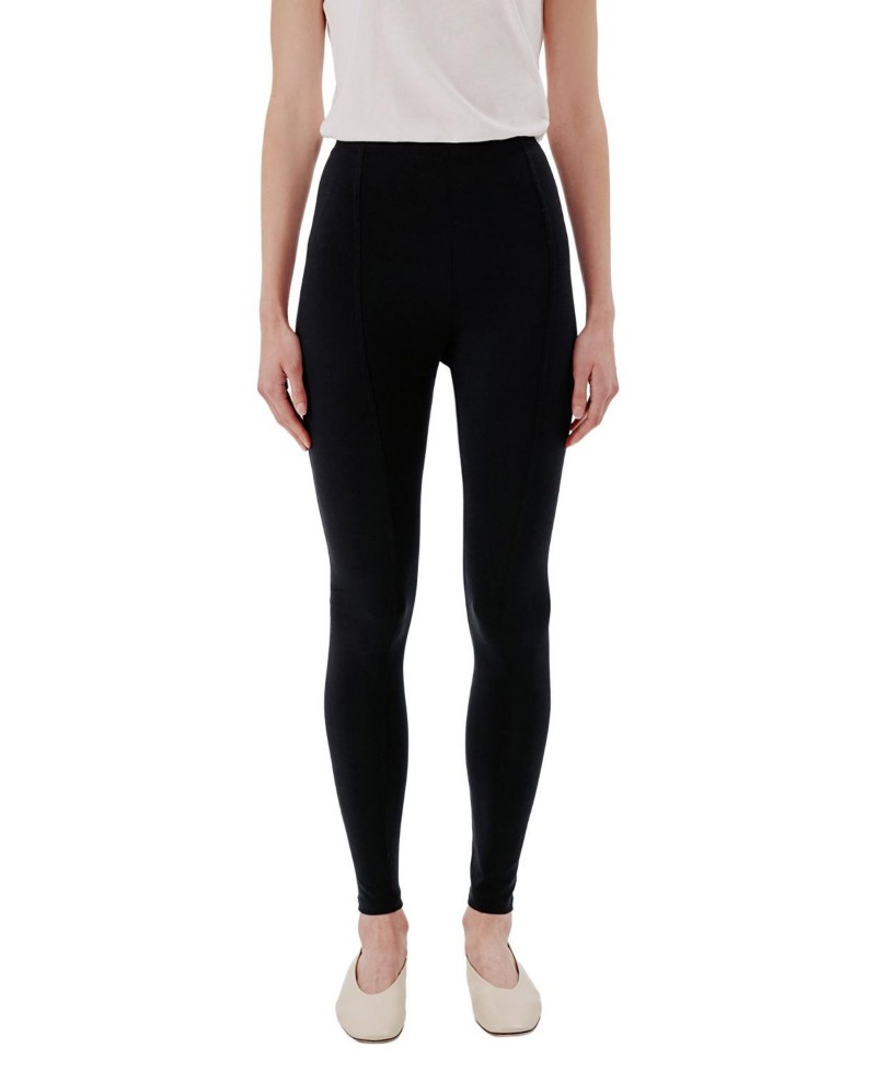 Another Tomorrow Seamed Legging in Black