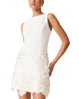 Skye Floral Appliqu&eacute; Mini Dress