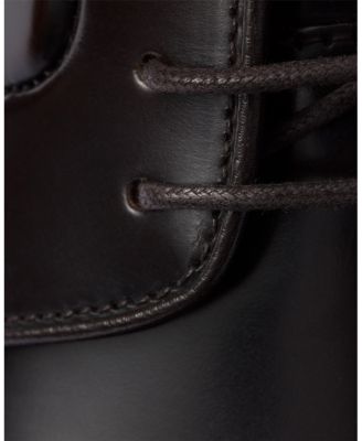 Men's Brushed Leather Lace-Up Shoes