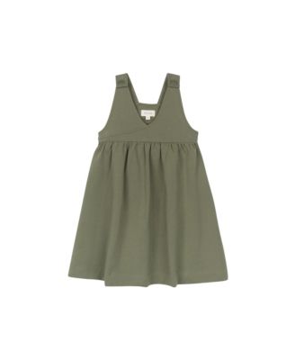 Girls' Cotton Floral Plaid Collection Jumper - Little Kid, Big Kid