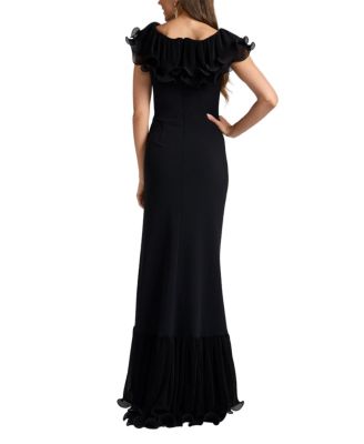  Leandra Cascading Ruffle Gown