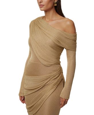  Opulent Metallic Bodysuit