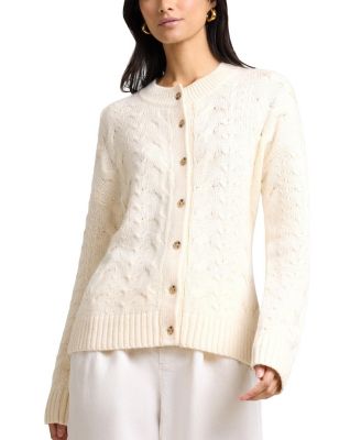  Fitted Cable Knit Cardigan