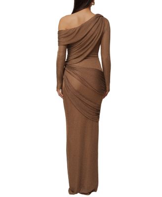  Opulent Metallic Maxi Skirt