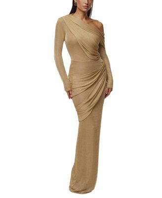  Opulent Metallic Maxi Skirt