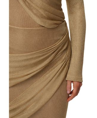  Opulent Metallic Maxi Skirt