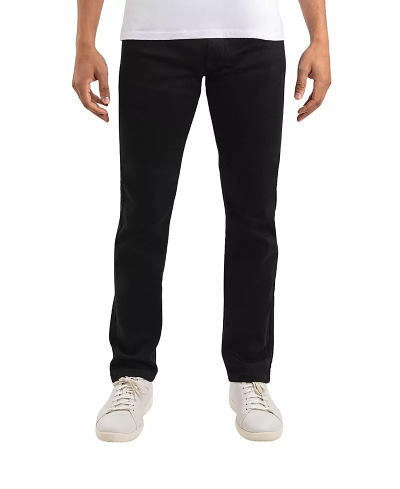 Mugsy Men's Classic Fit Jeans Signature Stretch Denim Black Wash