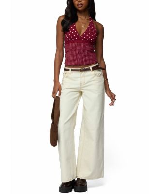 Ginny Mixed Polka Dot Halter Top