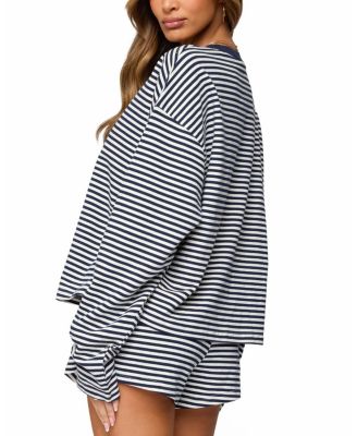 Jainee Striped Long Sleeve T Shirt