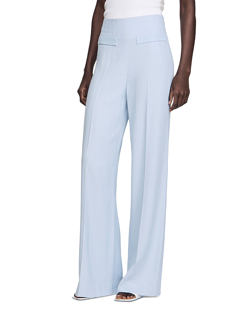 Sandro Concorde Stripe Sequin Pants