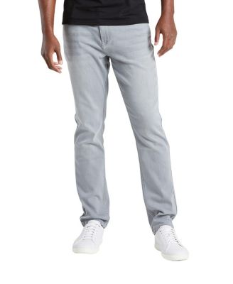 Men's Classic Fit Jeans Signature Stretch Denim Gray Light Wash