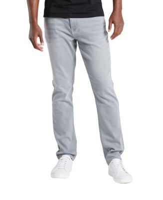 Mugsy Men's Classic Fit Jeans Signature Stretch Denim Gray Light Wash ...