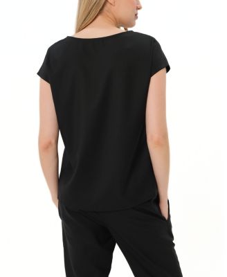 Women's Concealed Nursing Zip Satin Maternity Shell Top