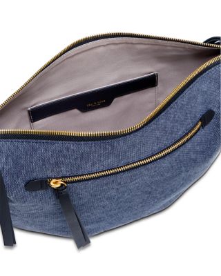 Mercer Medium Blue Canvas Hobo Bag