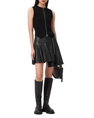 Irina Lea Leather Skirt