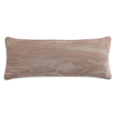 Embroidered Ikat Decorative Pillow, 14" x 36" - Exclusive