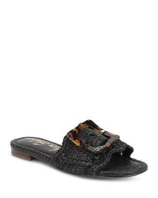 Sam Edelman Women's Bambi Buckled Woven Slide Sandals