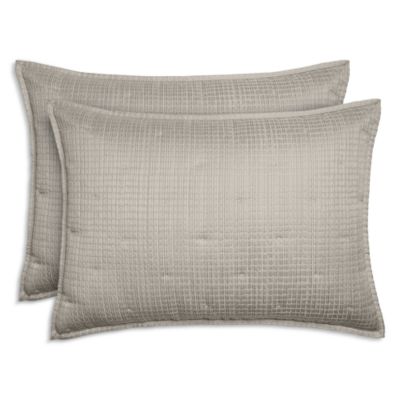 Luxe Textured Check Sham Set, Standard - Exclusive