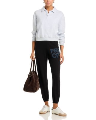 Cotton Logo Sweatpants in Moonshadow