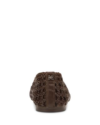 Women's Shira Woven Leather Ballet Flats