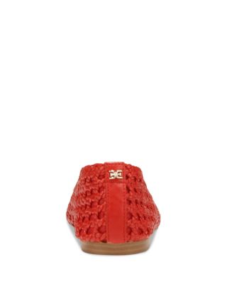 Women's Shira Woven Leather Ballet Flats