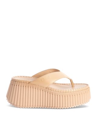 Women's Nama Leather Platform Sandals